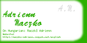 adrienn maczko business card